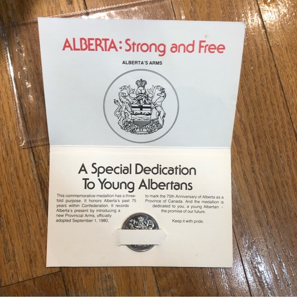 Alberta 1905-1980 75th Anniversary Medal - dedicated to youth students - Picture 3 of 14